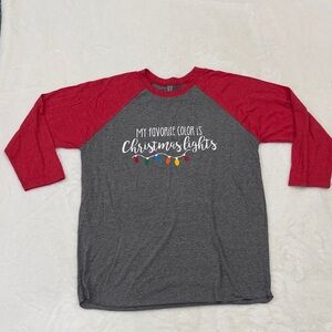 Christmas Raglan Baseball Tee